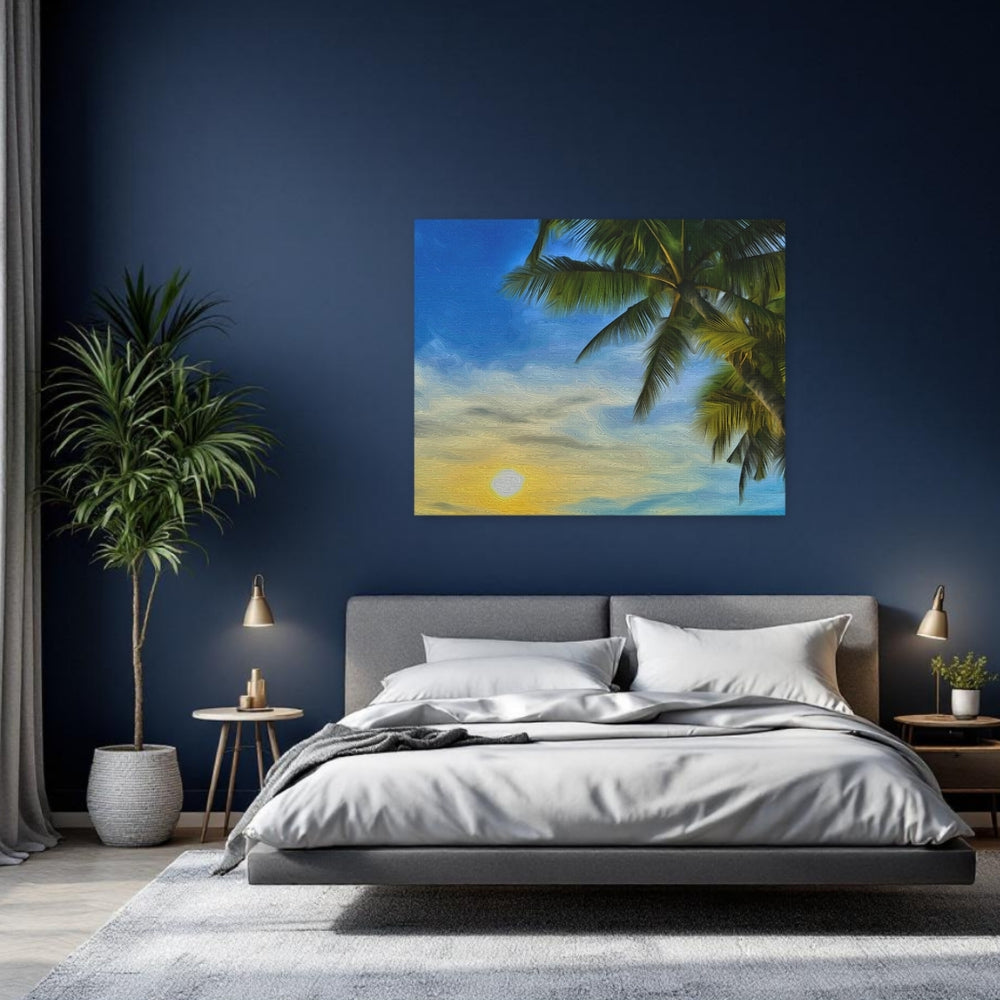 Boracay, Philippines | Tropical Sunset Palm Beach | Original Series Gallery Canvas detail