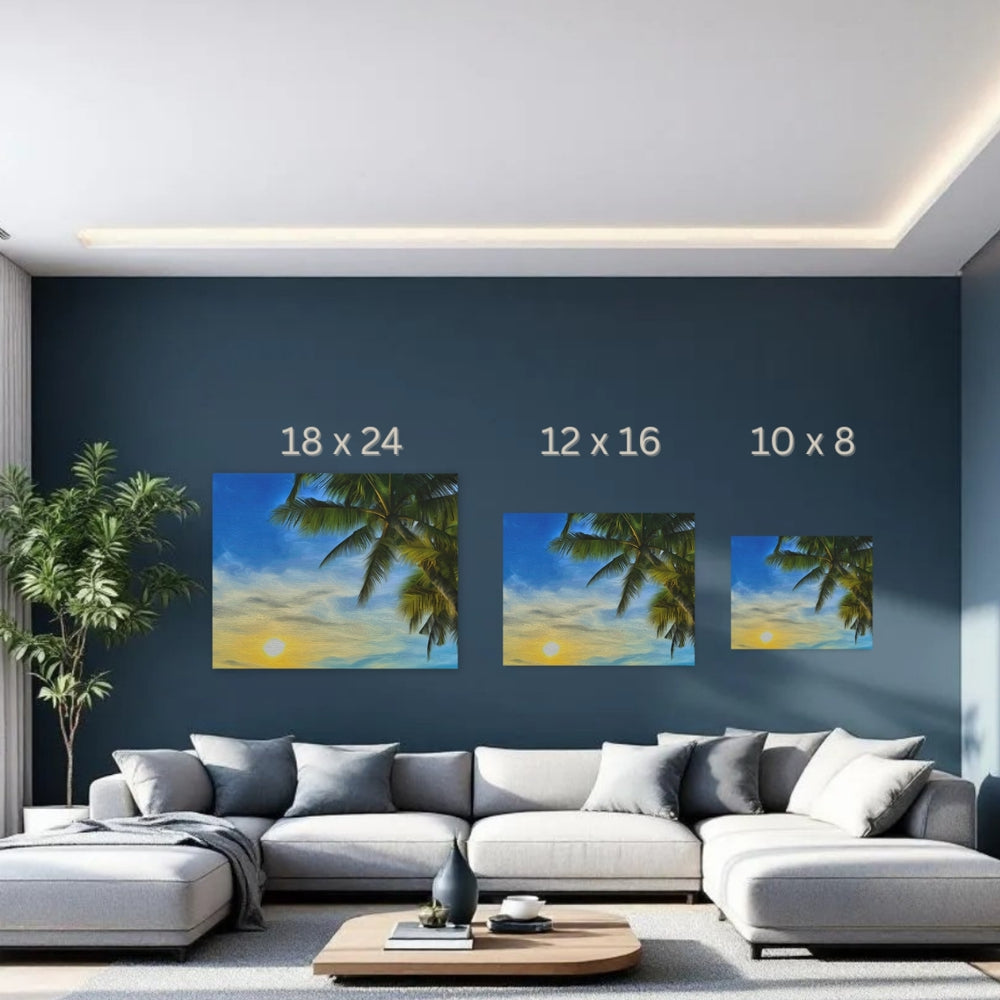 Boracay, Philippines | Tropical Sunset Palm Beach | Original Series Gallery Canvas detail