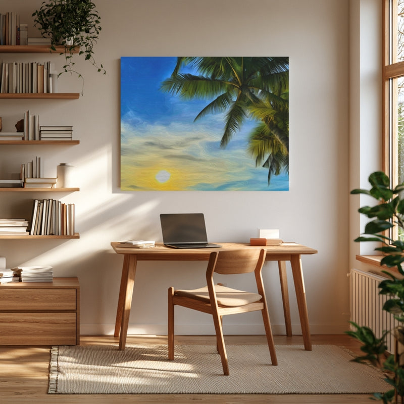 Tropical Sunset Palm Beach — Boracay, Philippines, view 4