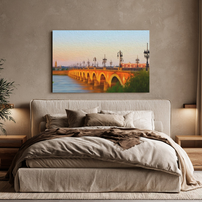 Pont de Pierre at Dusk — Bordeaux, France, view 6