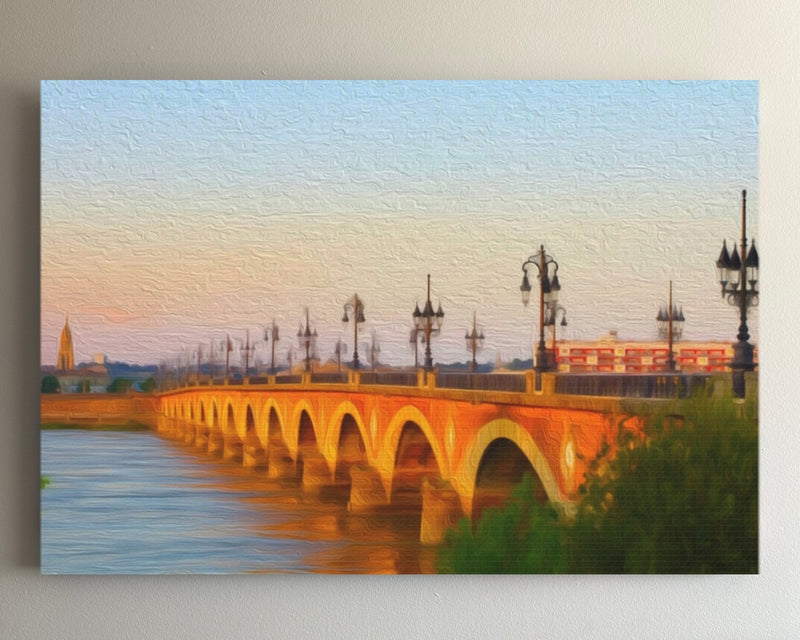 Pont de Pierre at Dusk — Bordeaux, France