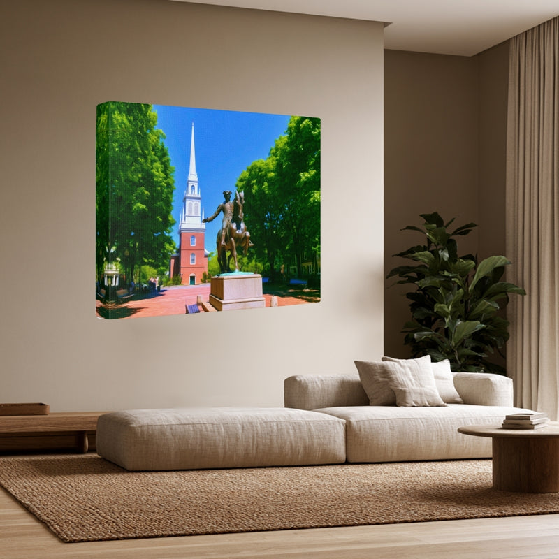 Paul Revere Mall Old North Church — Boston, Massachusetts, view 3