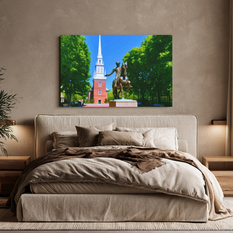 Paul Revere Mall Old North Church — Boston, Massachusetts, view 6