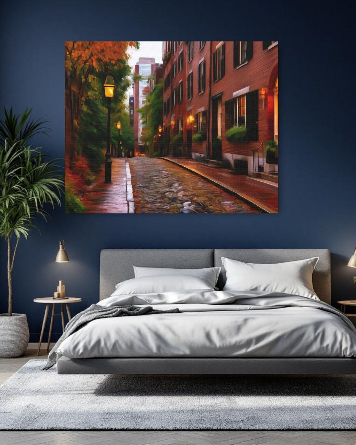 Beacon Hill Cobblestone Street — Boston, Massachusetts, study 1