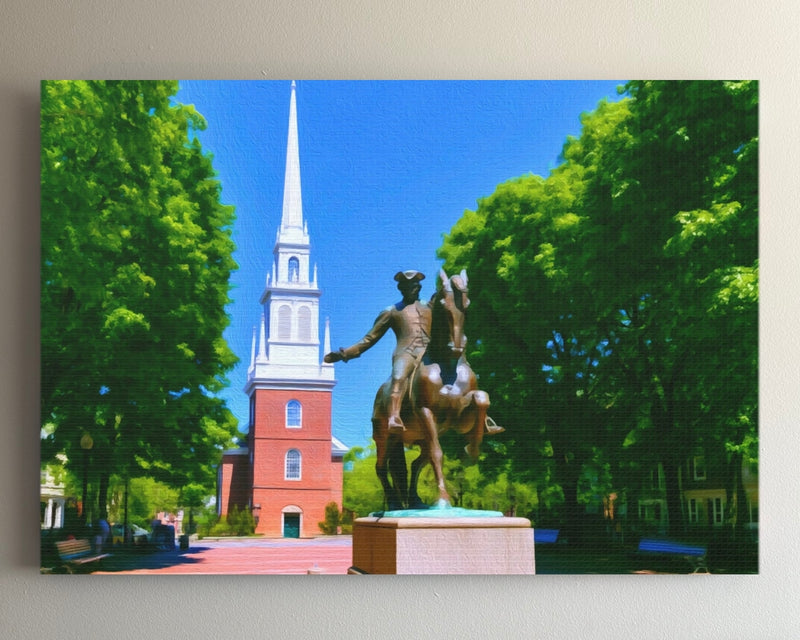 Paul Revere Mall Old North Church — Boston, Massachusetts