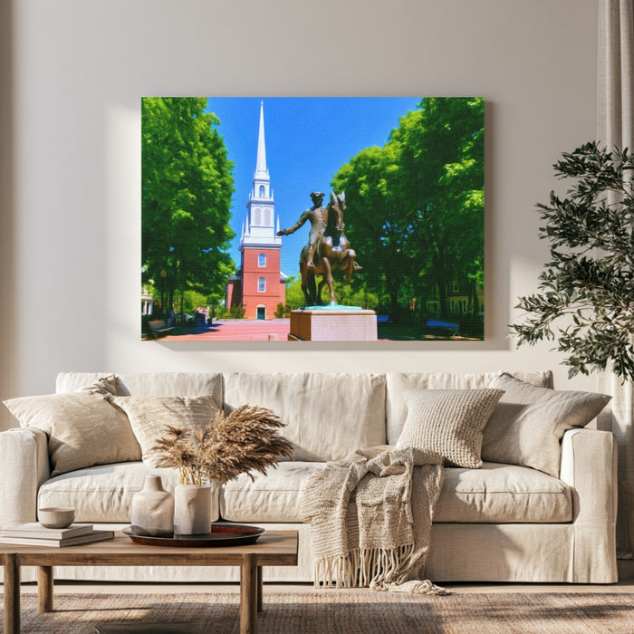 Paul Revere Mall Old North Church