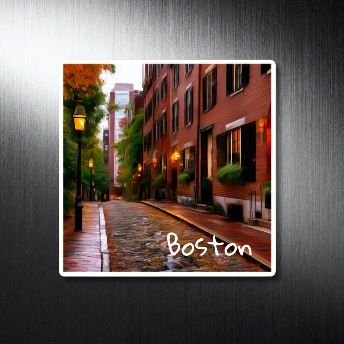 Beacon Hill Cobblestone Street — Boston, Massachusetts, study 1