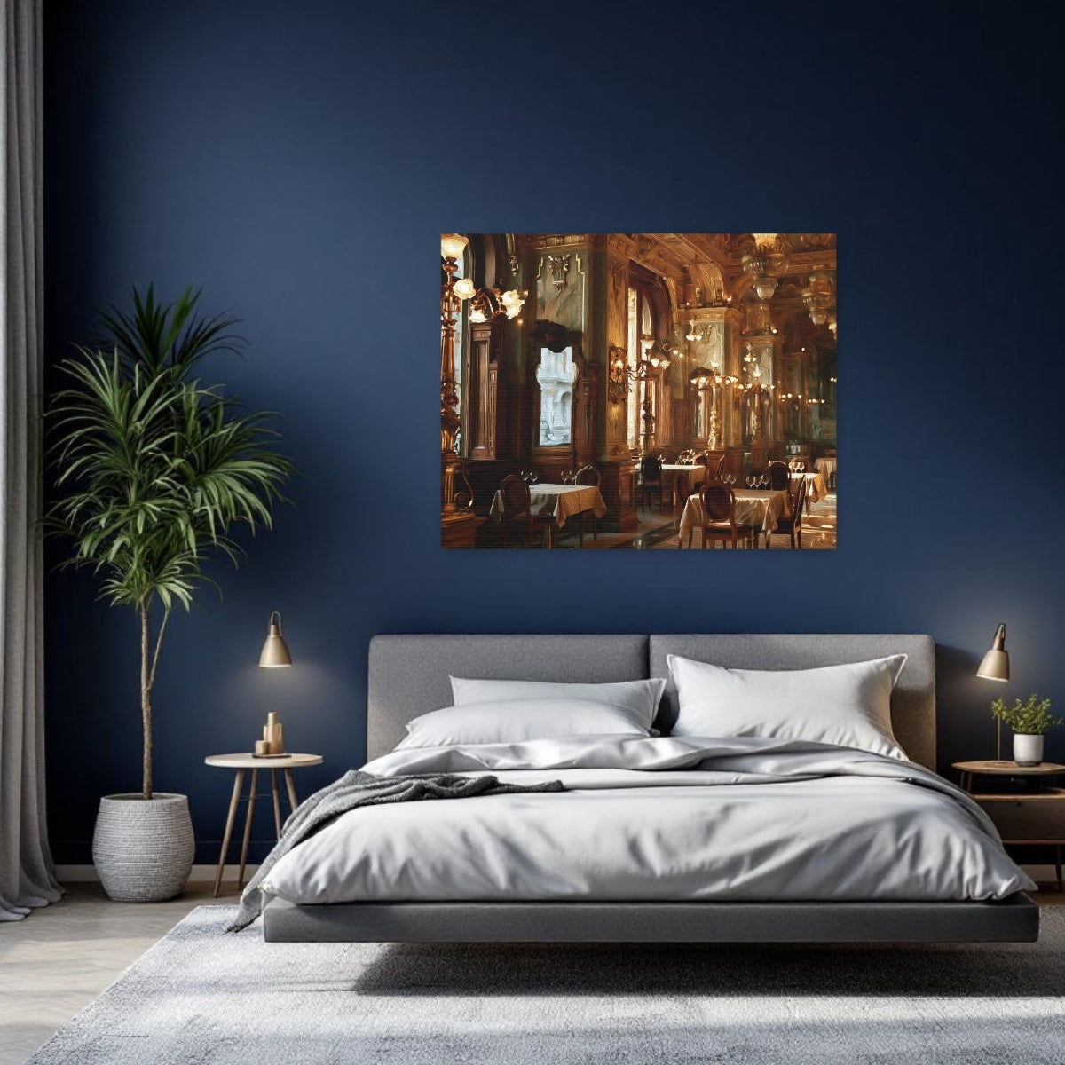 Budapest, Hungary | New York Cafe Interior Budapest | Original Series Gallery Canvas detail