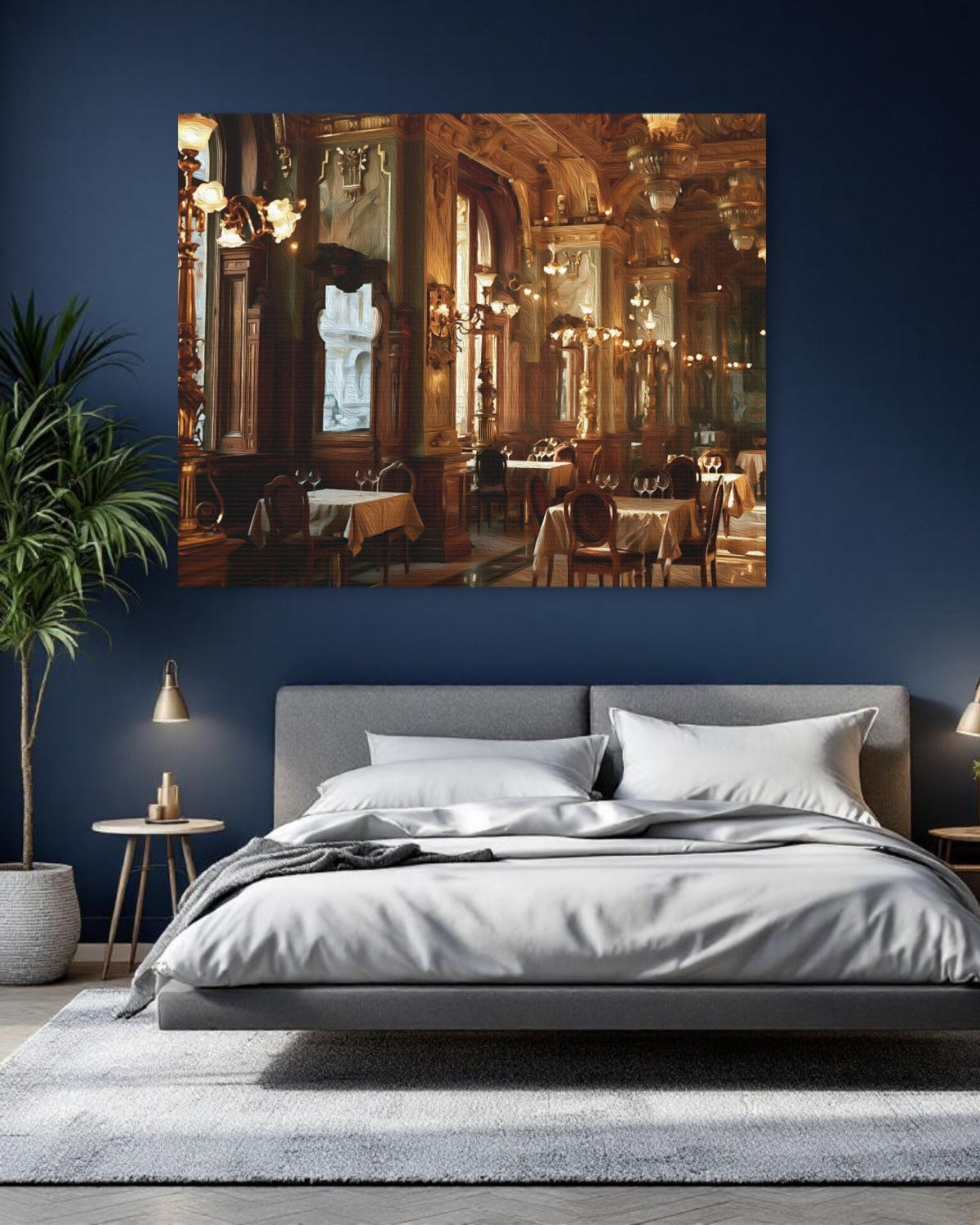 Budapest, Hungary | New York Cafe Interior Budapest | Original Series Gallery Canvas detail