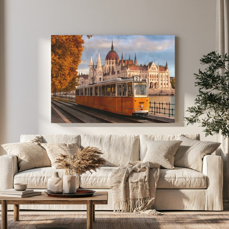 Danube Riverfront Parliament Building in a room — Budapest, Hungary