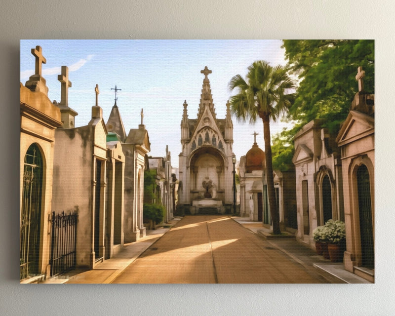 Recoleta Cemetery Mausoleum Avenue — Buenos Aires, Argentina