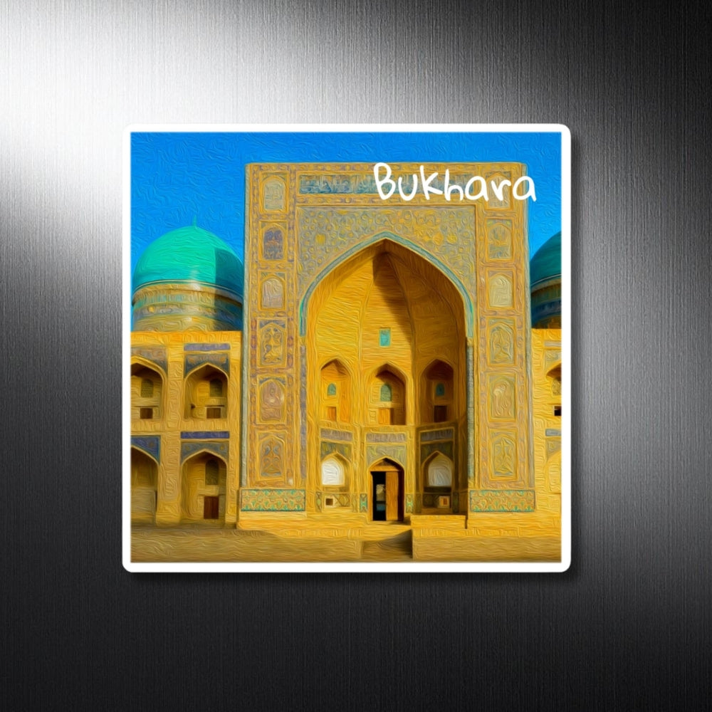 Bukhara, Uzbekistan | Ancient Silk Road Madrassa | Original Series Decorative Magnet