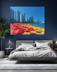 Haeundae Beach Skyline Umbrellas — study 1 thumbnail