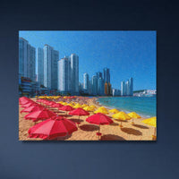 Haeundae Beach Skyline Umbrellas — study 4 thumbnail