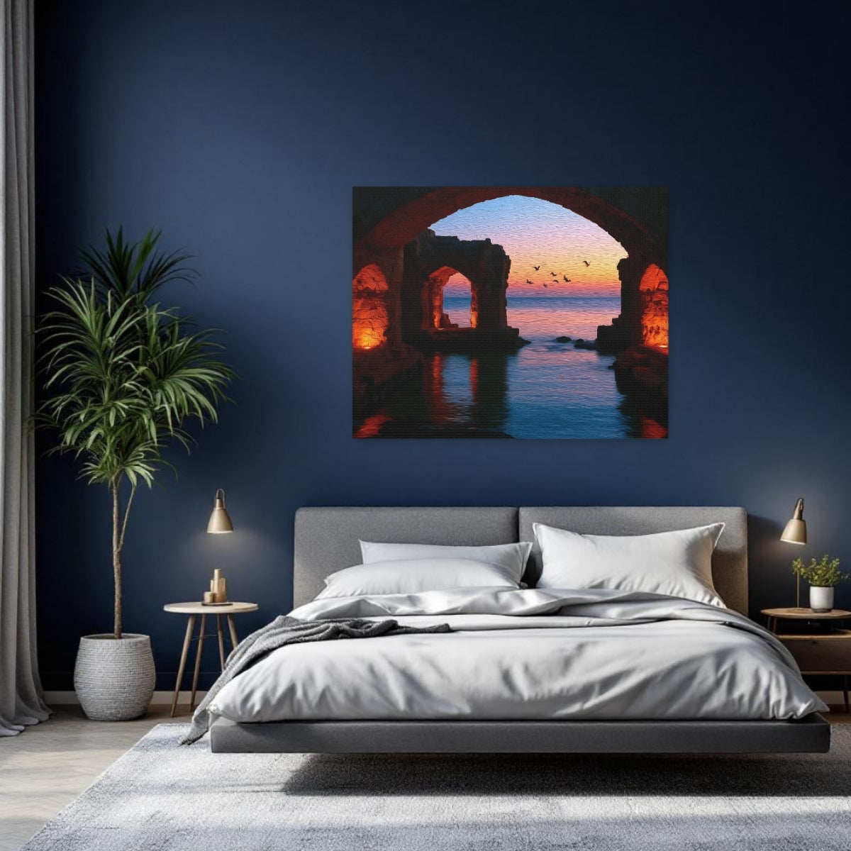 Byblos, Lebanon | Byblos Crusader Sea Castle Ruins | Original Series Gallery Canvas detail