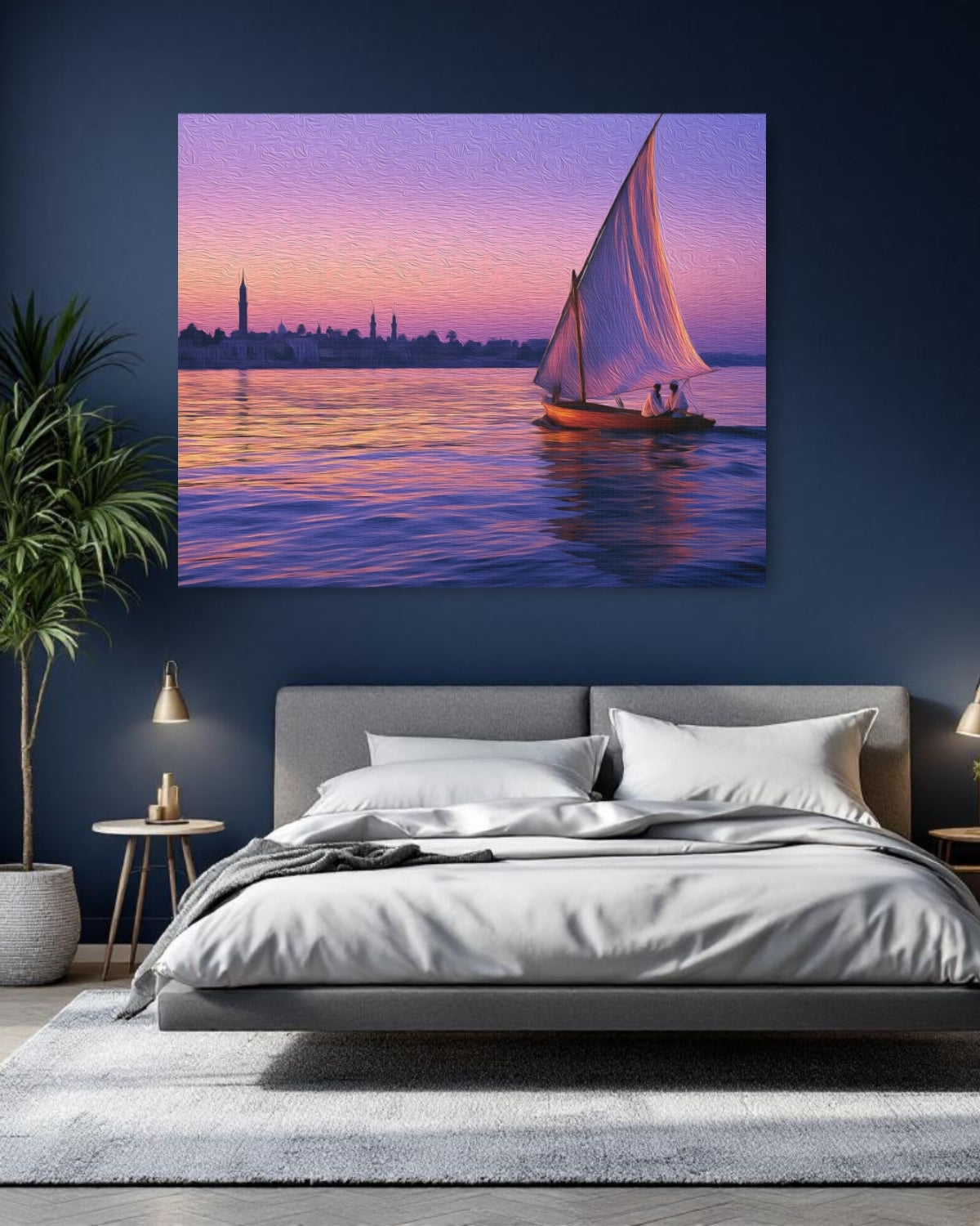 Nile River Felucca Sunset — Cairo, Egypt, study 1