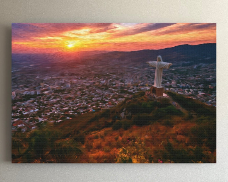 Cristo Rey at Sunset — Cali, Colombia