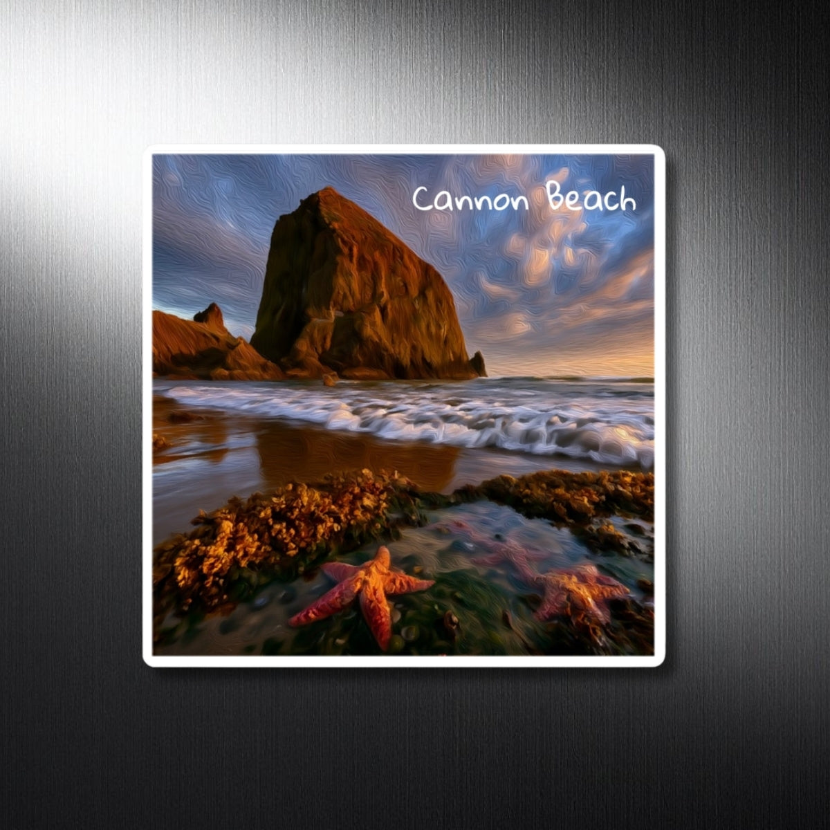 Haystack Rock at Sunset — Cannon Beach, Oregon, study 1