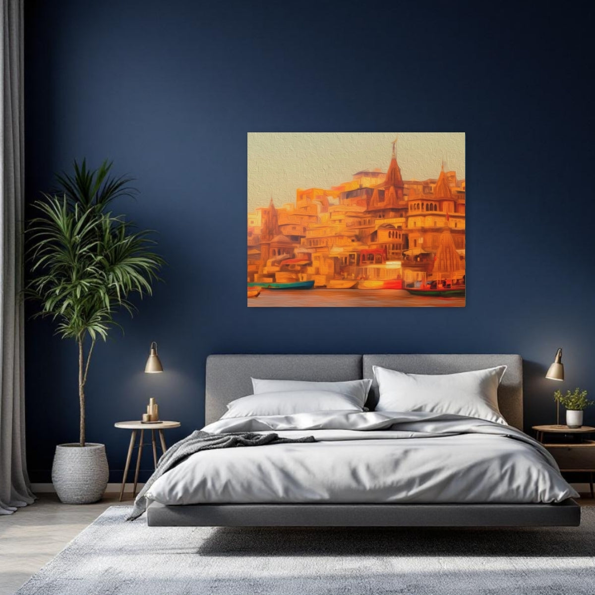 Varanasi, India | Ganges River Ghats | Original Series Gallery Canvas detail