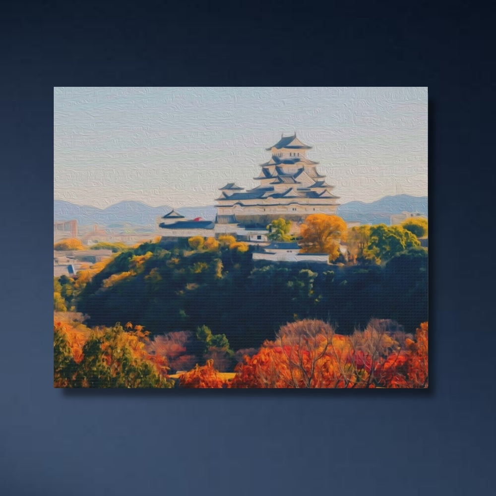 Himeji, Japan | Himeji Castle Autumn View | Original Series Gallery Canvas detail