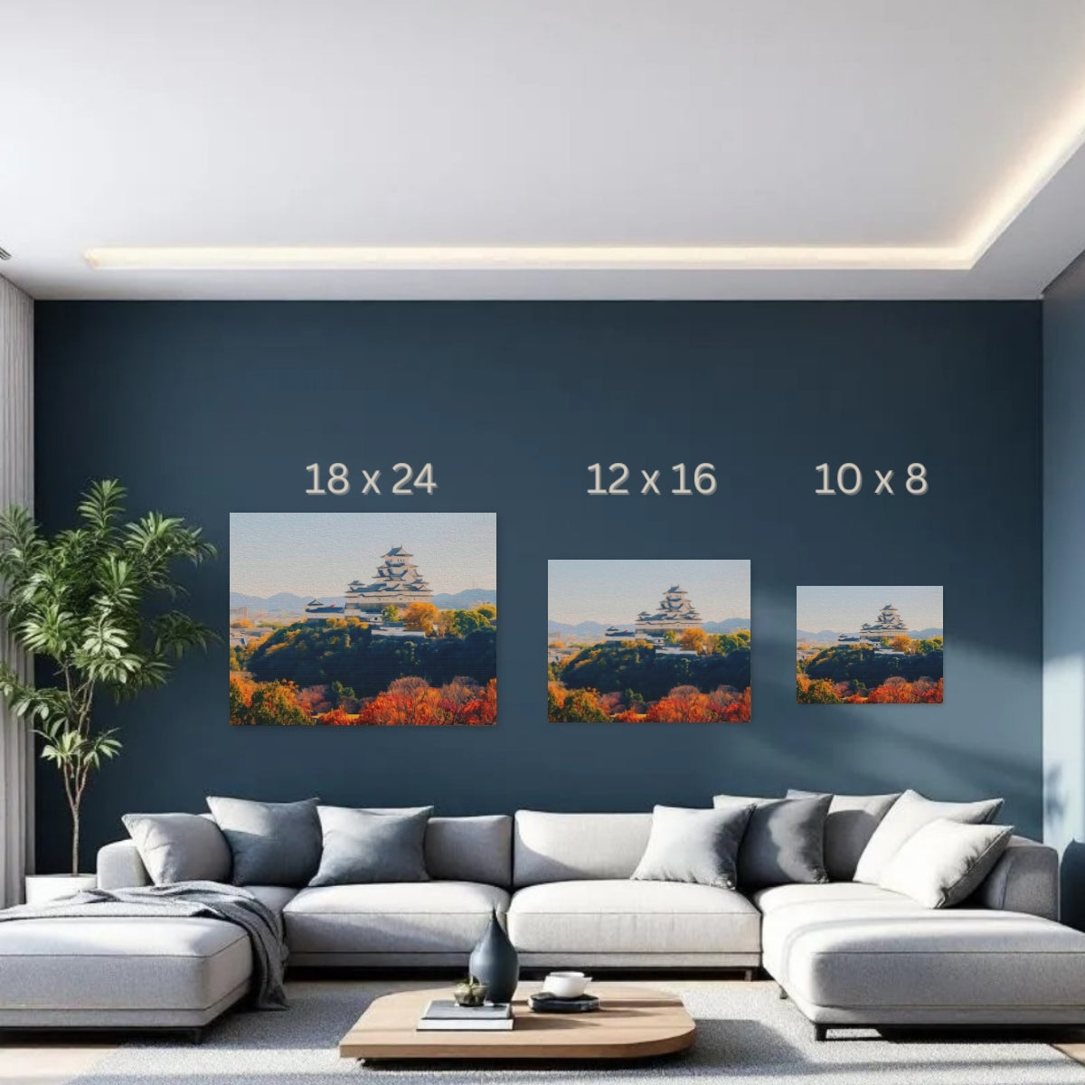 Himeji, Japan | Himeji Castle Autumn View | Original Series Gallery Canvas detail