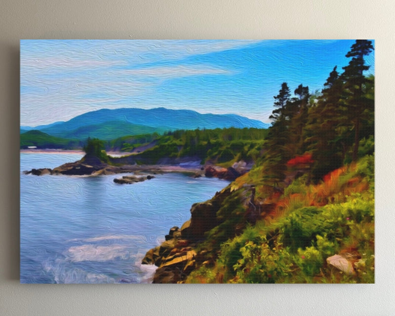 Rocky Coastal Wilderness Vista — Cape Breton Island, Nova Scotia