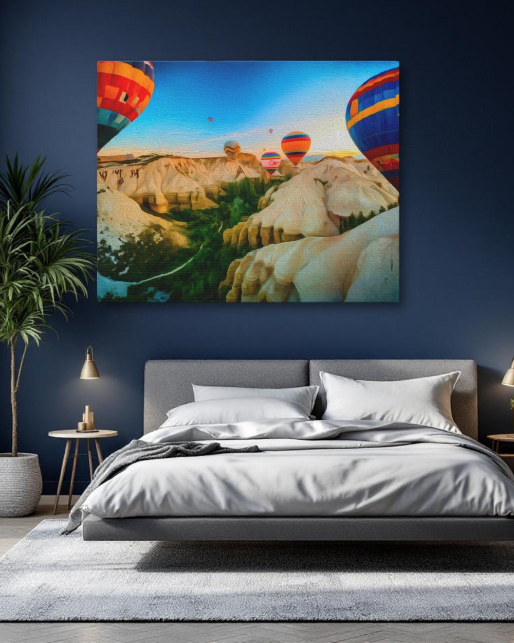 Cappadocia, Turkey | Hot Air Balloons Over Valleys | Original Series Gallery Canvas detail