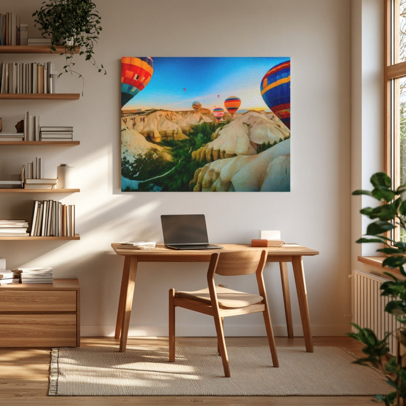 Hot Air Balloons Over Valleys — Cappadocia, Turkey, view 4