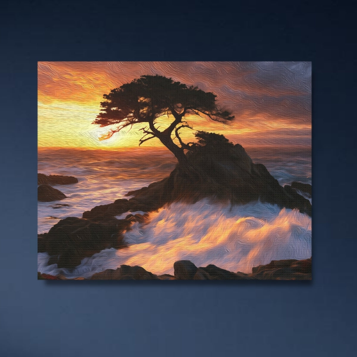 Lone Cypress Tree Coast — Research Area, study 4
