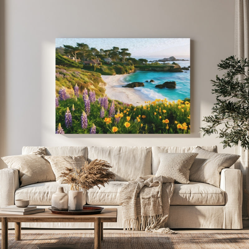 Carmel Beach Wildflower Cove — Carmel-by-the-Sea, California, view 1