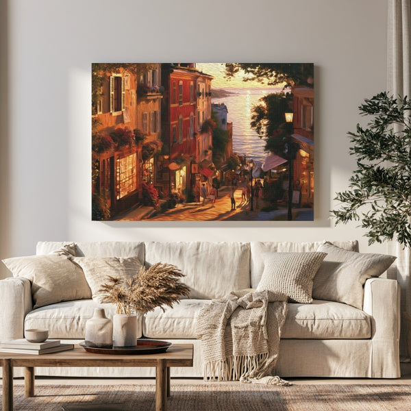 Carmel by the Sea, California | Ocean Avenue Coastal Street Scene | Original Series Gallery Canvas
