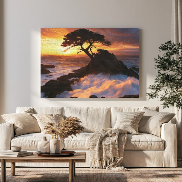 Carmel by the Sea, California | Lone Cypress Tree Coast | Original Series Gallery Canvas