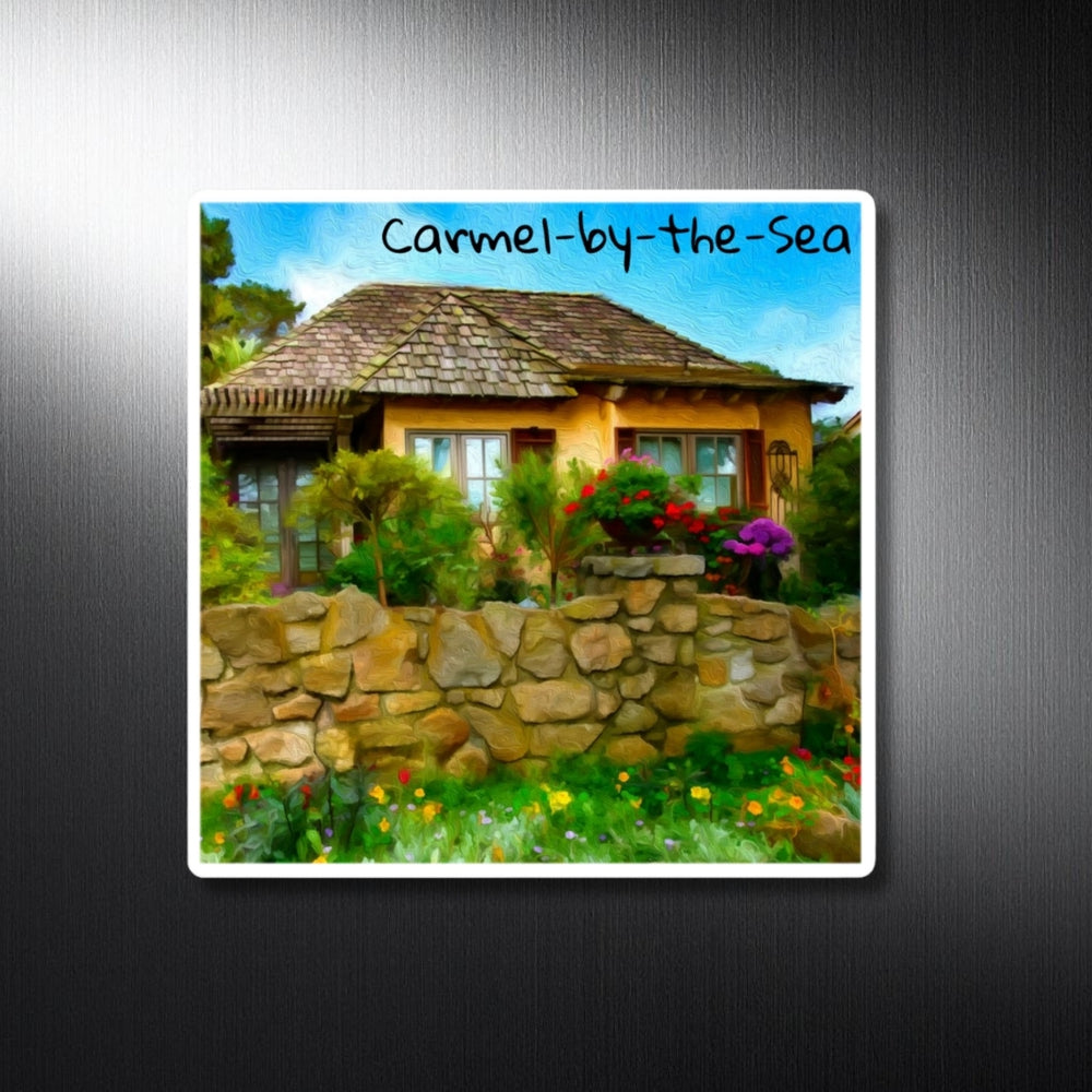 Carmel-by-the-Sea, California | Charming Cottage Garden Retreat | Original Series Decorative Magnet