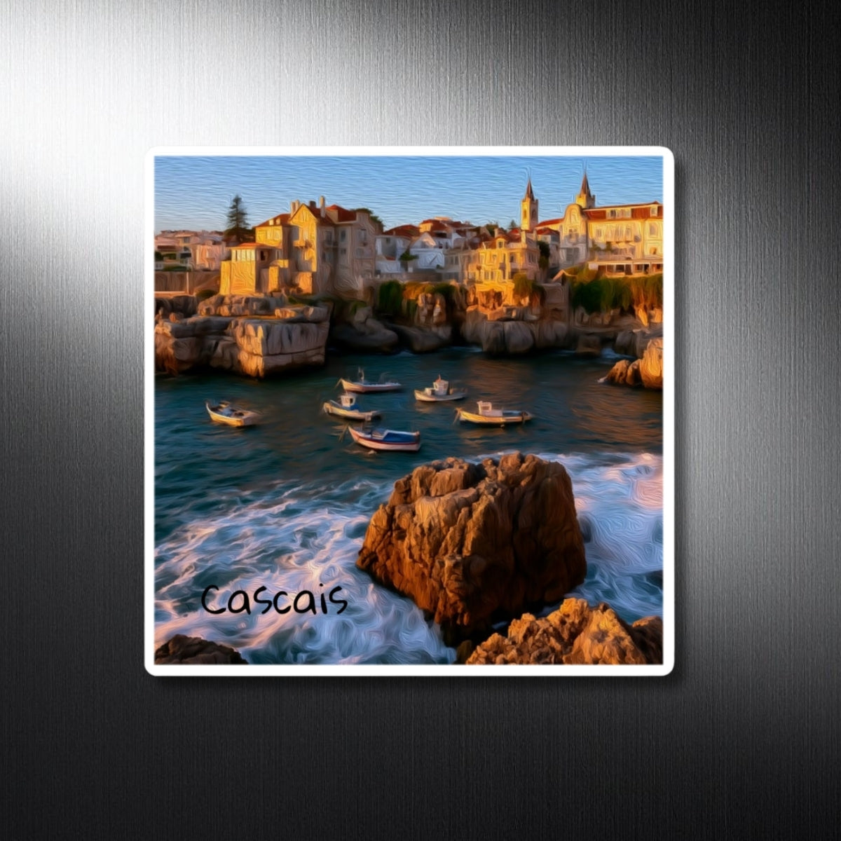 Rocky Coastal Fishing Village — Cascais, Portugal, study 1