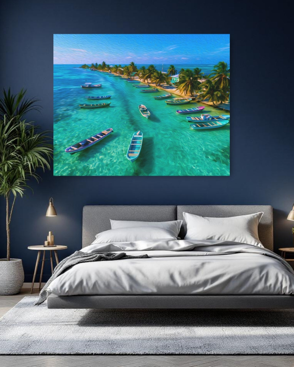 Tropical Island Boats Anchorage — Caye Caulker, Belize, study 1