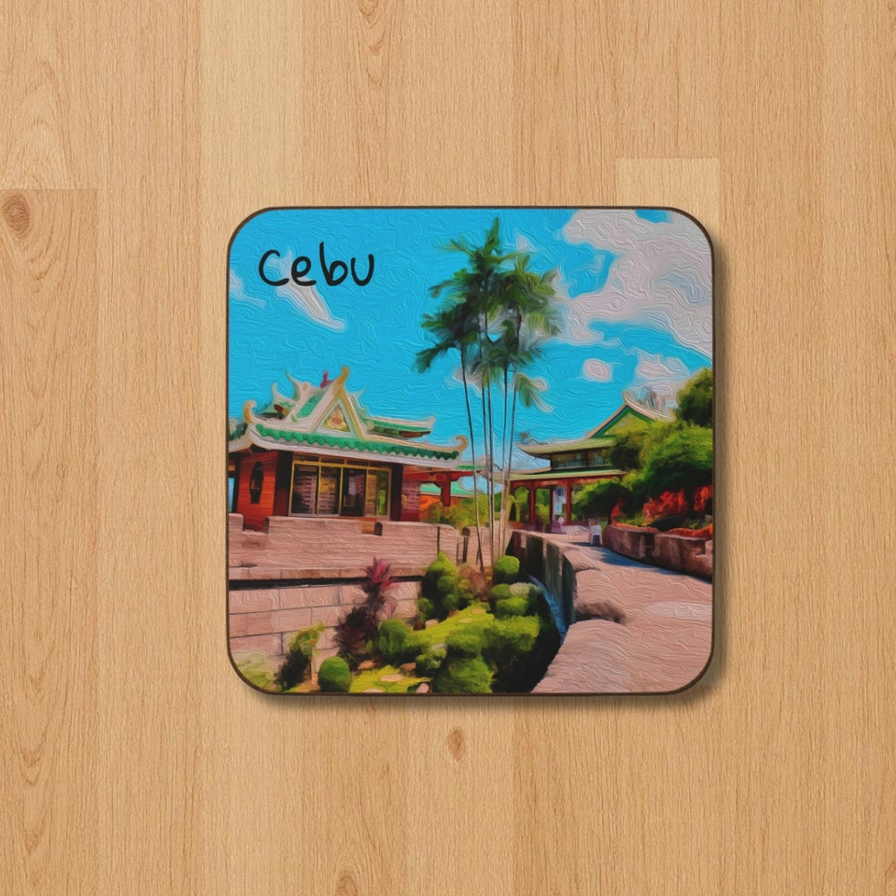 Cebu, Philippines | Taoist Temple Cebu | Original Series Hardboard Coaster