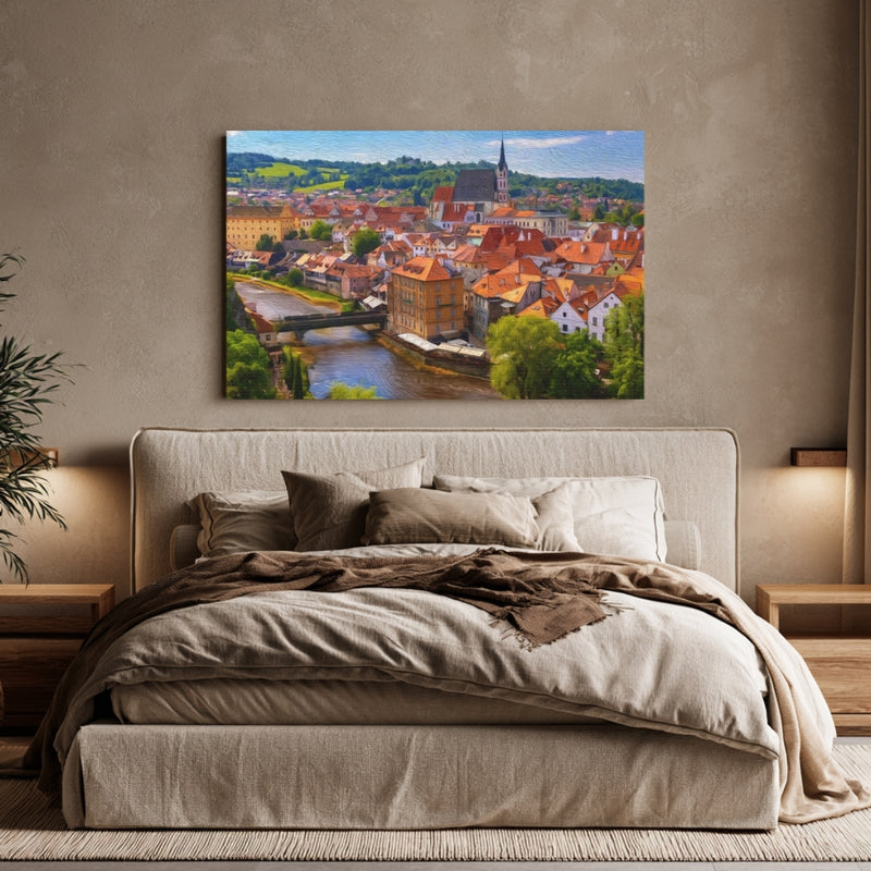 Historic Town and River — Cesky Krumlov, Czech Republic, view 6