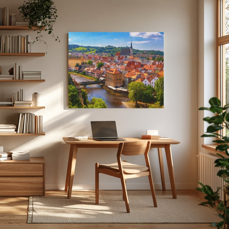 Historic Town and River — Cesky Krumlov, Czech Republic, view 4
