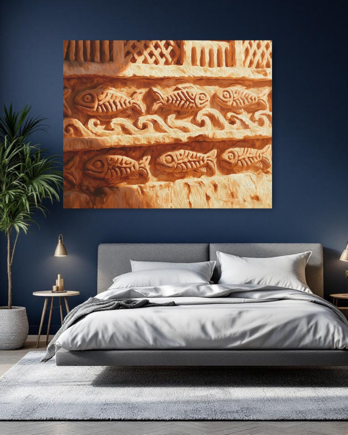 Chan Chan Fish Frieze Relief — Chan Chan, Peru, study 1