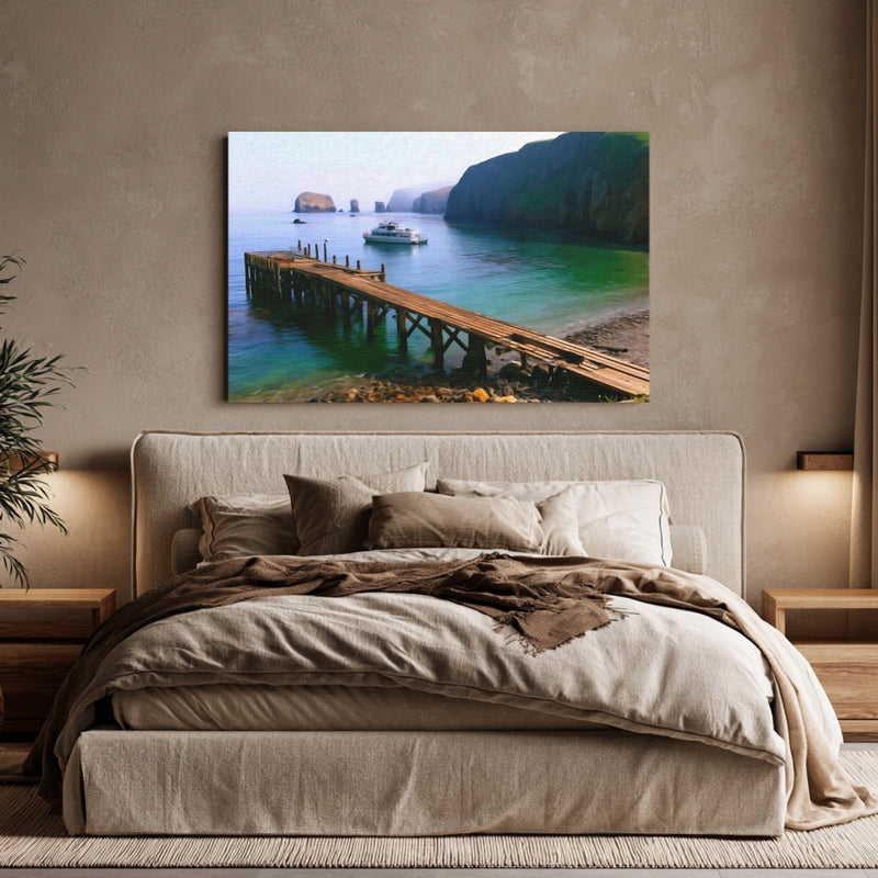 Painted Cave Cove Pier — Channel Islands, California, view 6