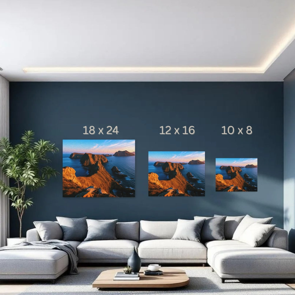 Channel Islands, California | Rugged Coastal Island Cliffs | Original Series Gallery Canvas detail