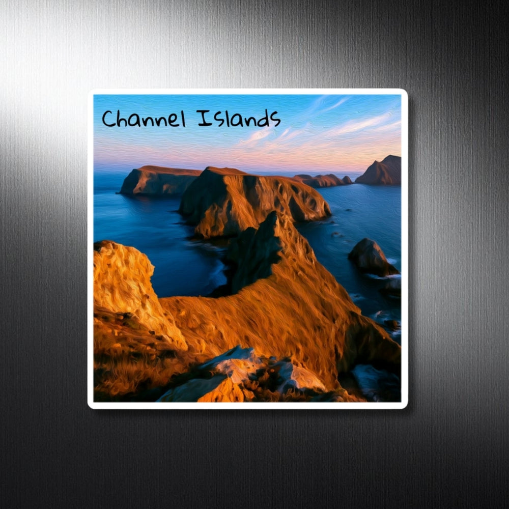 Channel Islands, California | Rugged Coastal Island Cliffs | Original Series Decorative Magnet