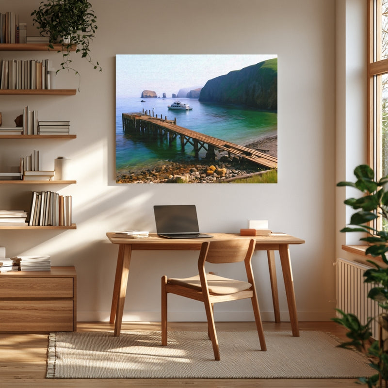 Painted Cave Cove Pier — Channel Islands, California, view 4