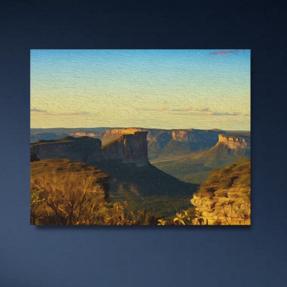 Chapada Diamantina, Brazil | Tabletop Mountains Canyon Vista | Original Series Gallery Canvas detail