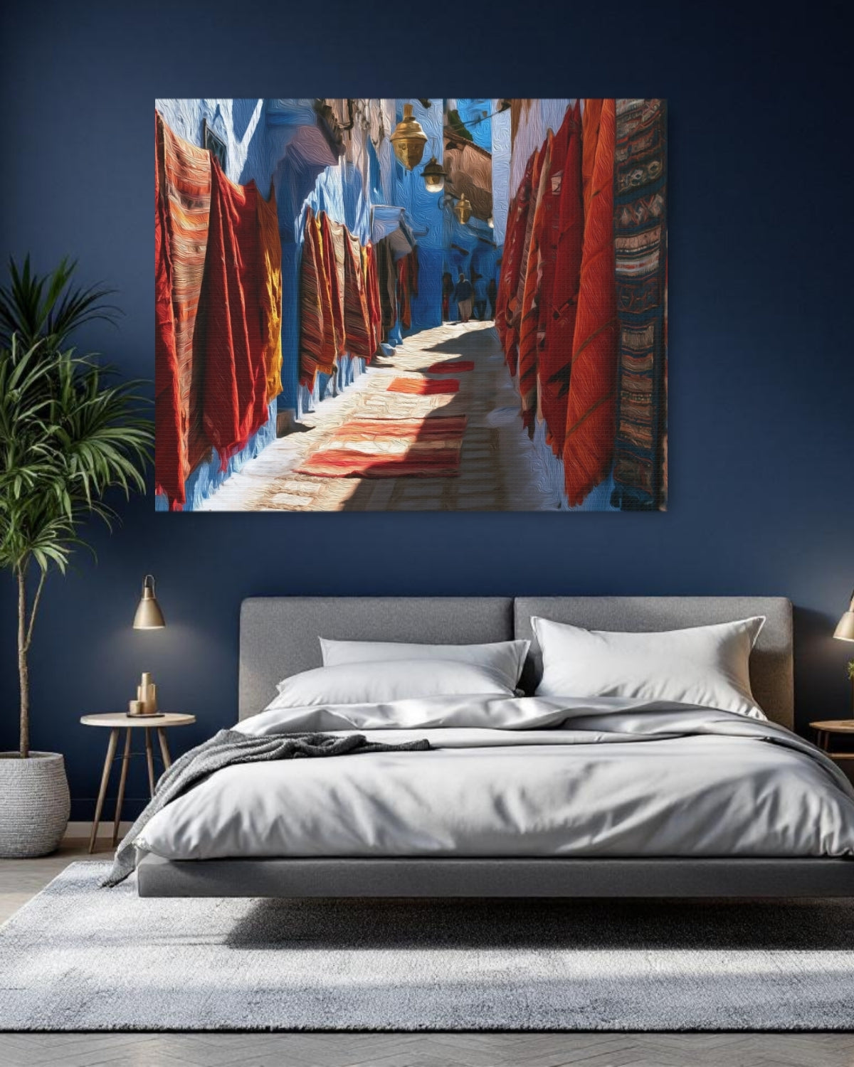 Chefchaouen Blue Medina Alley — Chefchaouen, Morocco, study 1