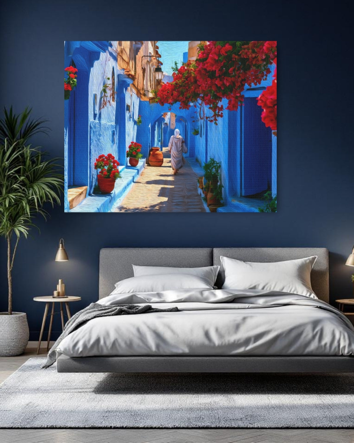 Chefchaouen Blue Medina Alley — Chefchaouen, Morocco, study 1