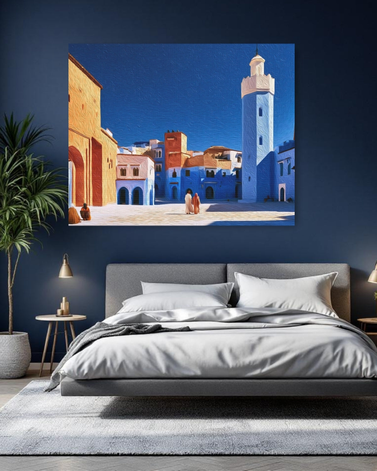 Chefchaouen Blue Medina Square — Chefchaouen, Morocco, study 1