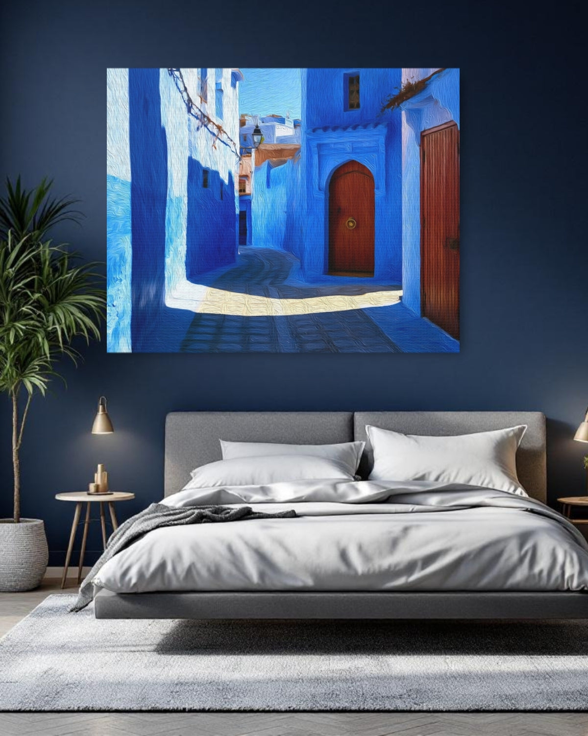 Chefchaouen Blue Medina Alley — Chefchaouen, Morocco, study 1