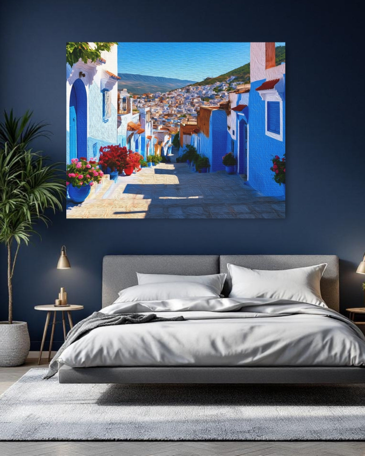 Chefchaouen Blue Medina Alley — Chefchaouen, Morocco, study 1