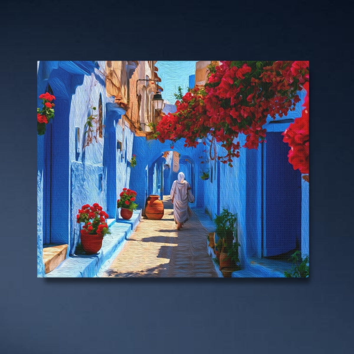 Chefchaouen Blue Medina Alley — Chefchaouen, Morocco, study 4